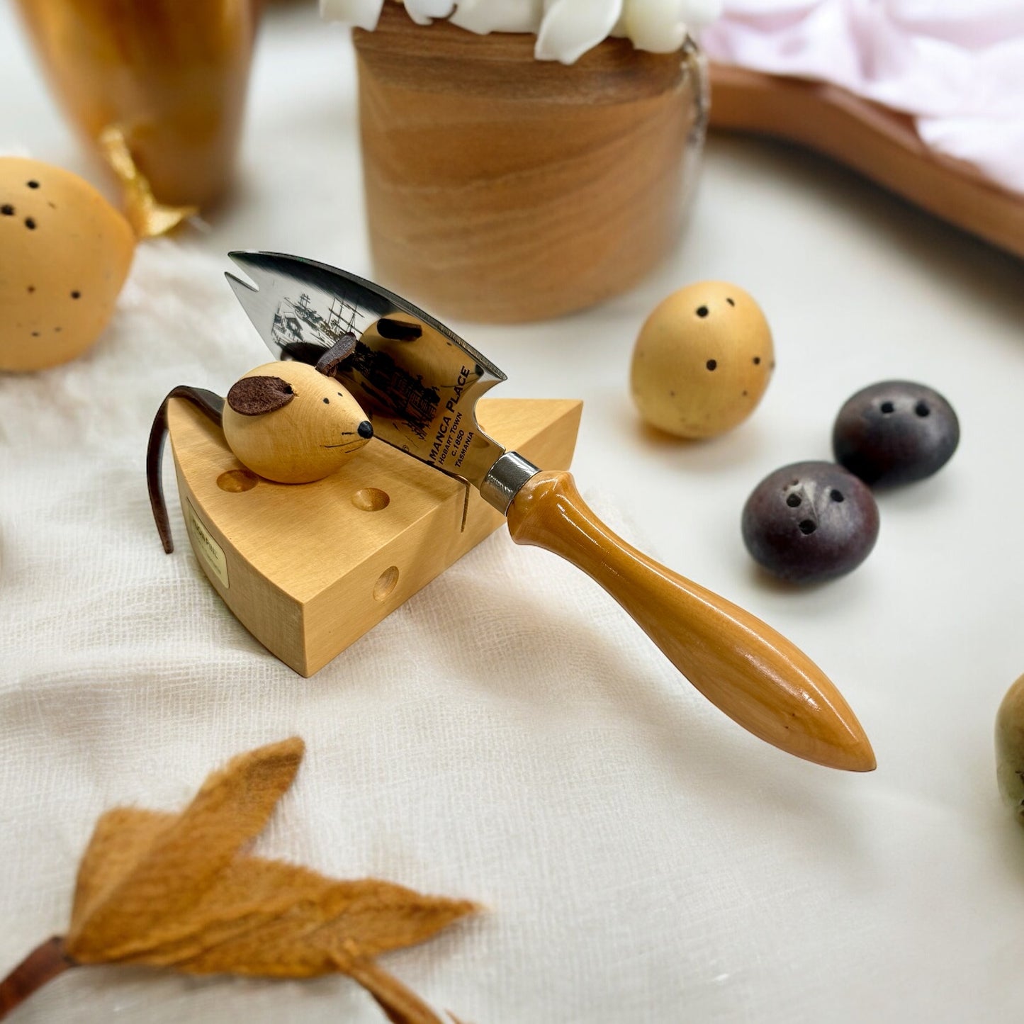 Huon Pine Cheese Knife Set