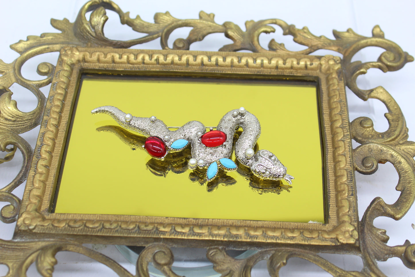 1980s Snake Brooch