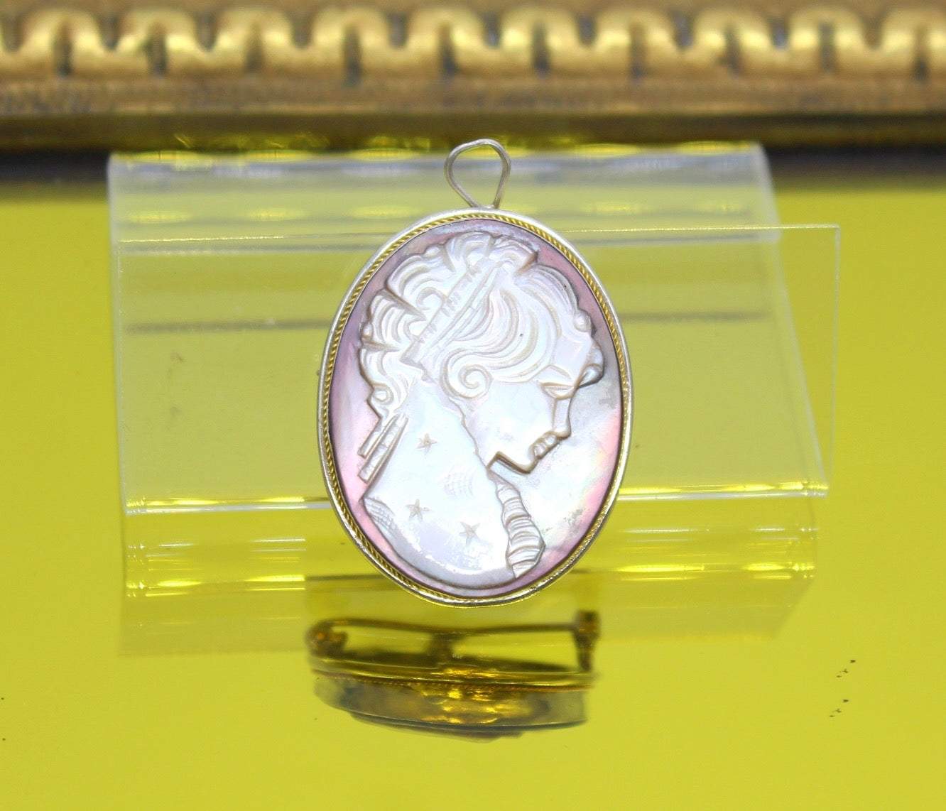 Shell Cameo Brooch