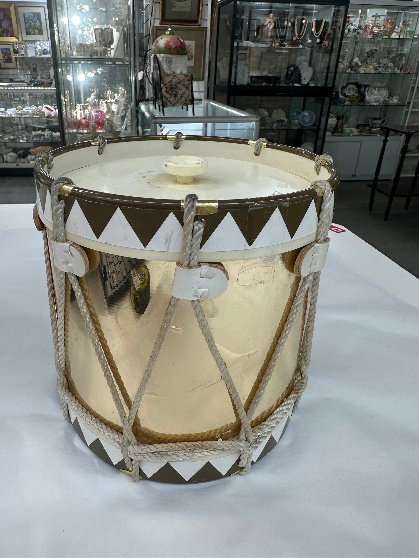 Vintage Regimental Replicas England Military Drum Ice Bucket,