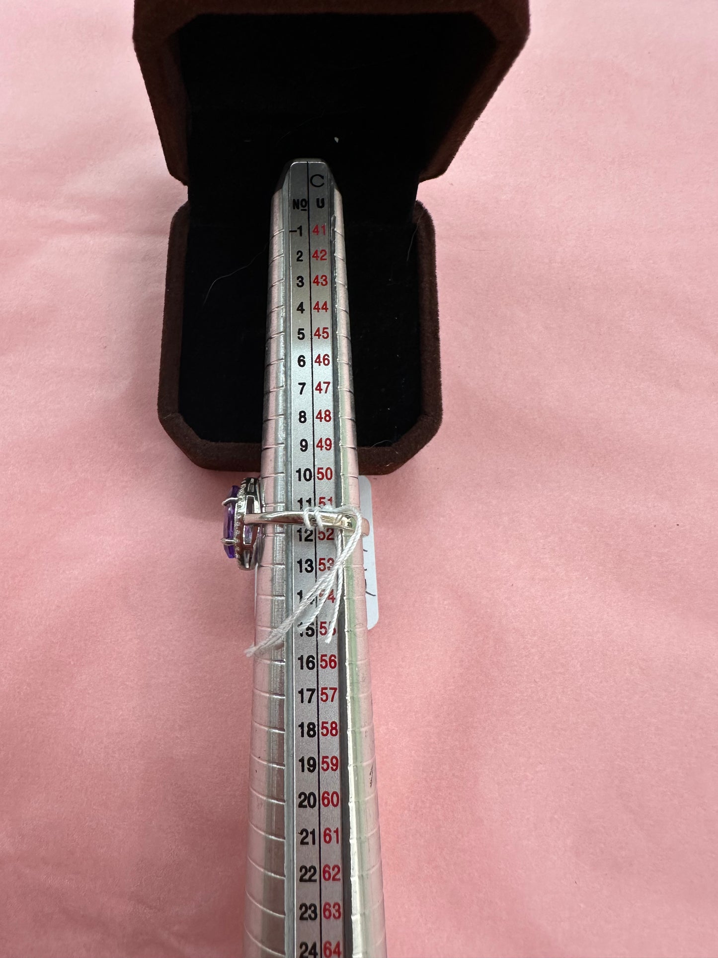 925 Sterling Silver Amethyst + CZ