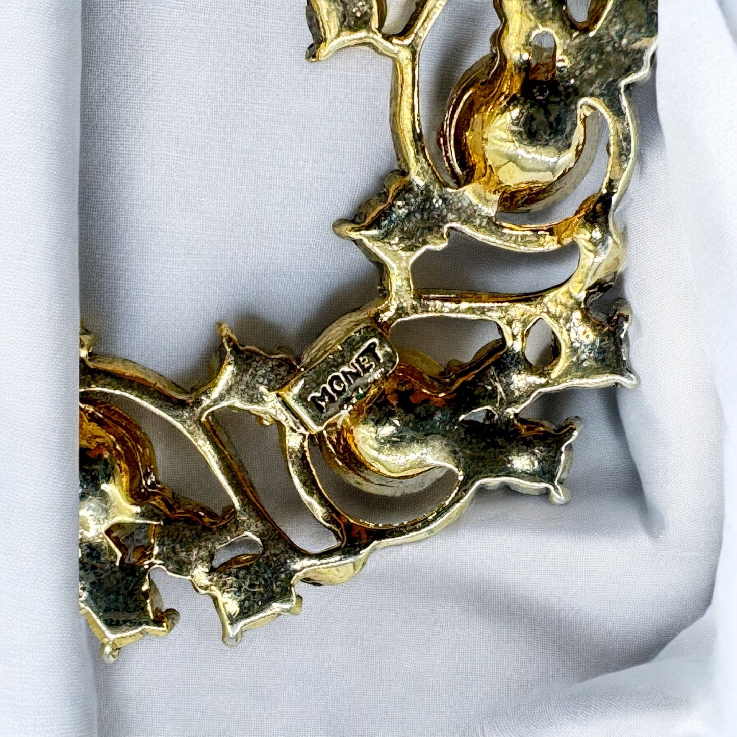 Monet 1960s Multicolour Rhinestone Brooch