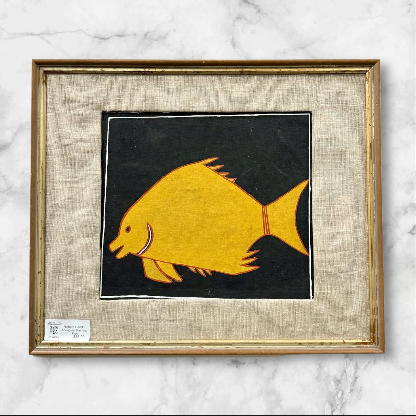 Richard Gandhi Aboriginal Painting Fish