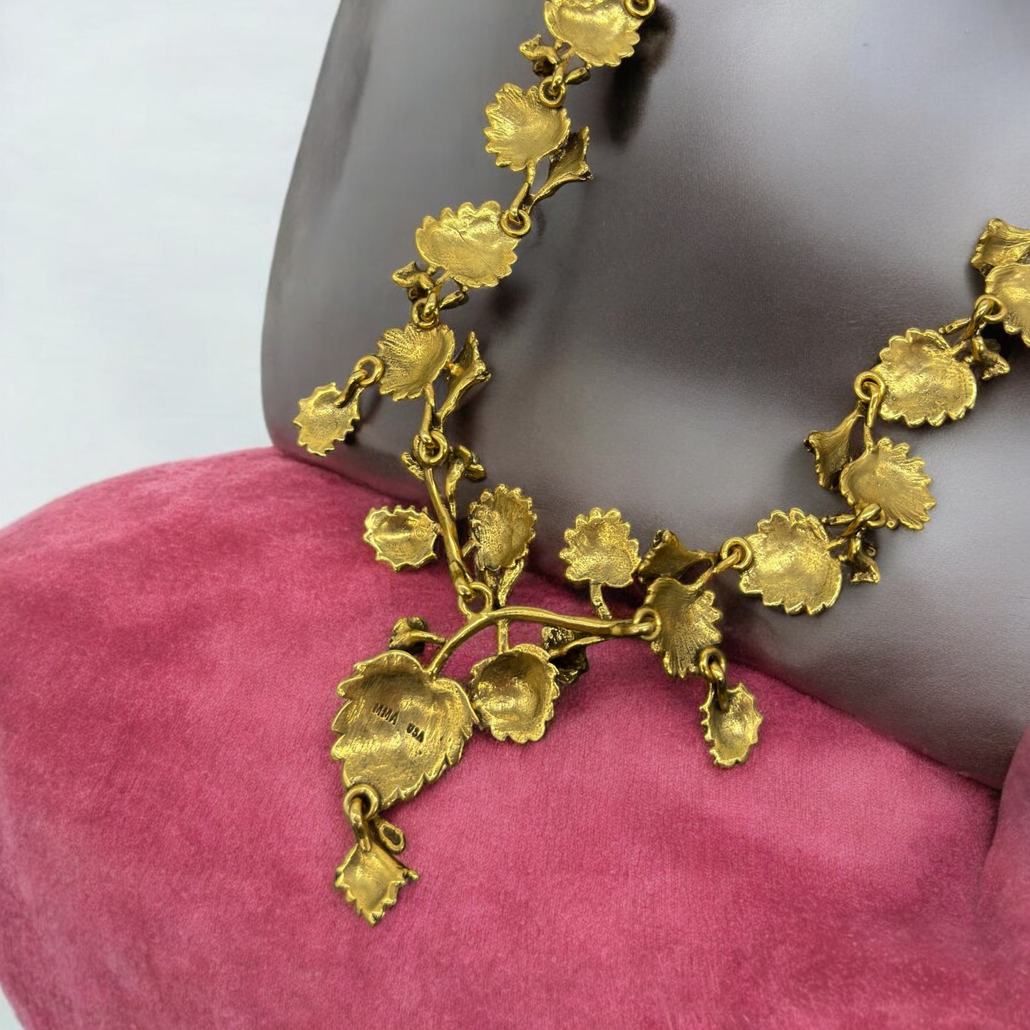 MMA USA 24k Faux Pearl Necklace , c1980
