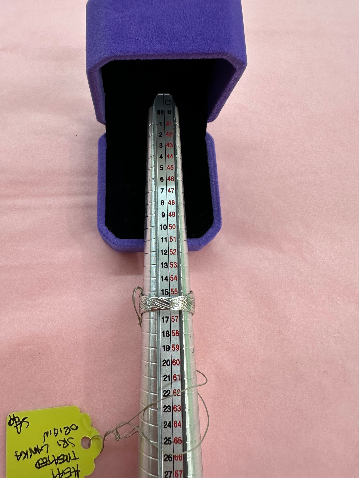 925 Sterling Silver Yellow Sapphire + White Sapphire Ring