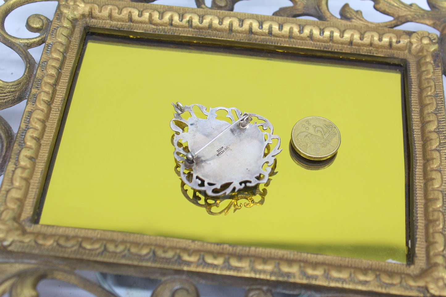 Sterling Silver Thai Brooch