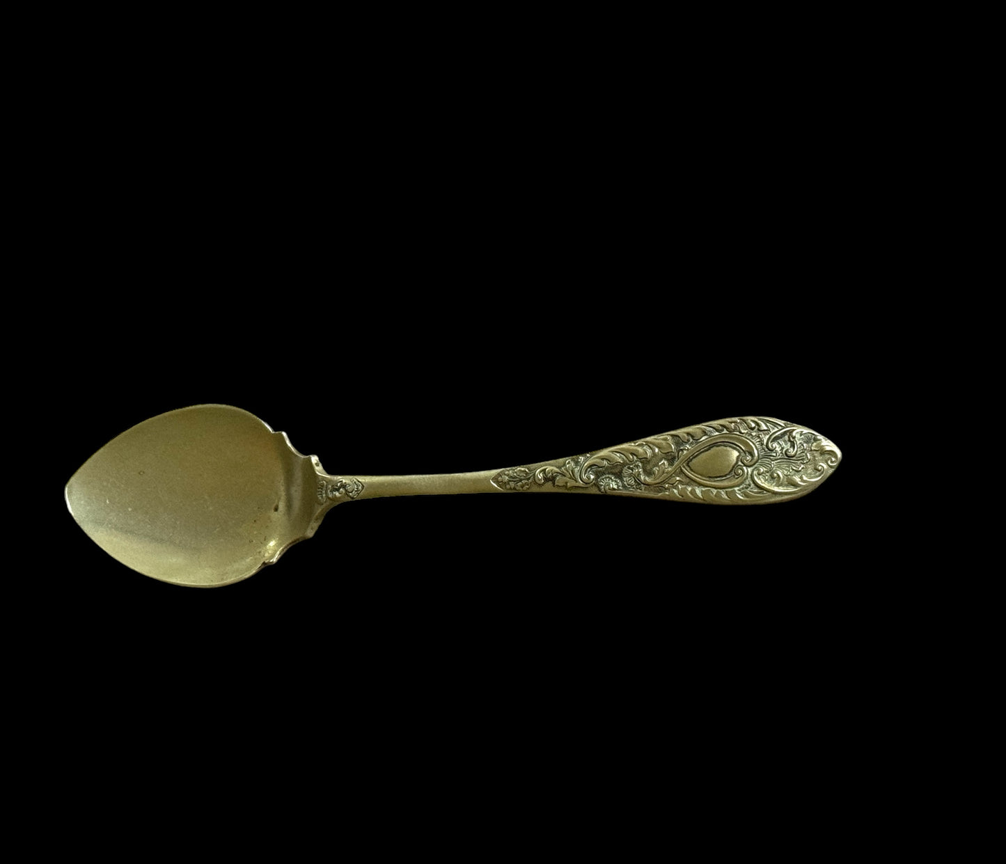 Antique Serving bowl with silver spoon