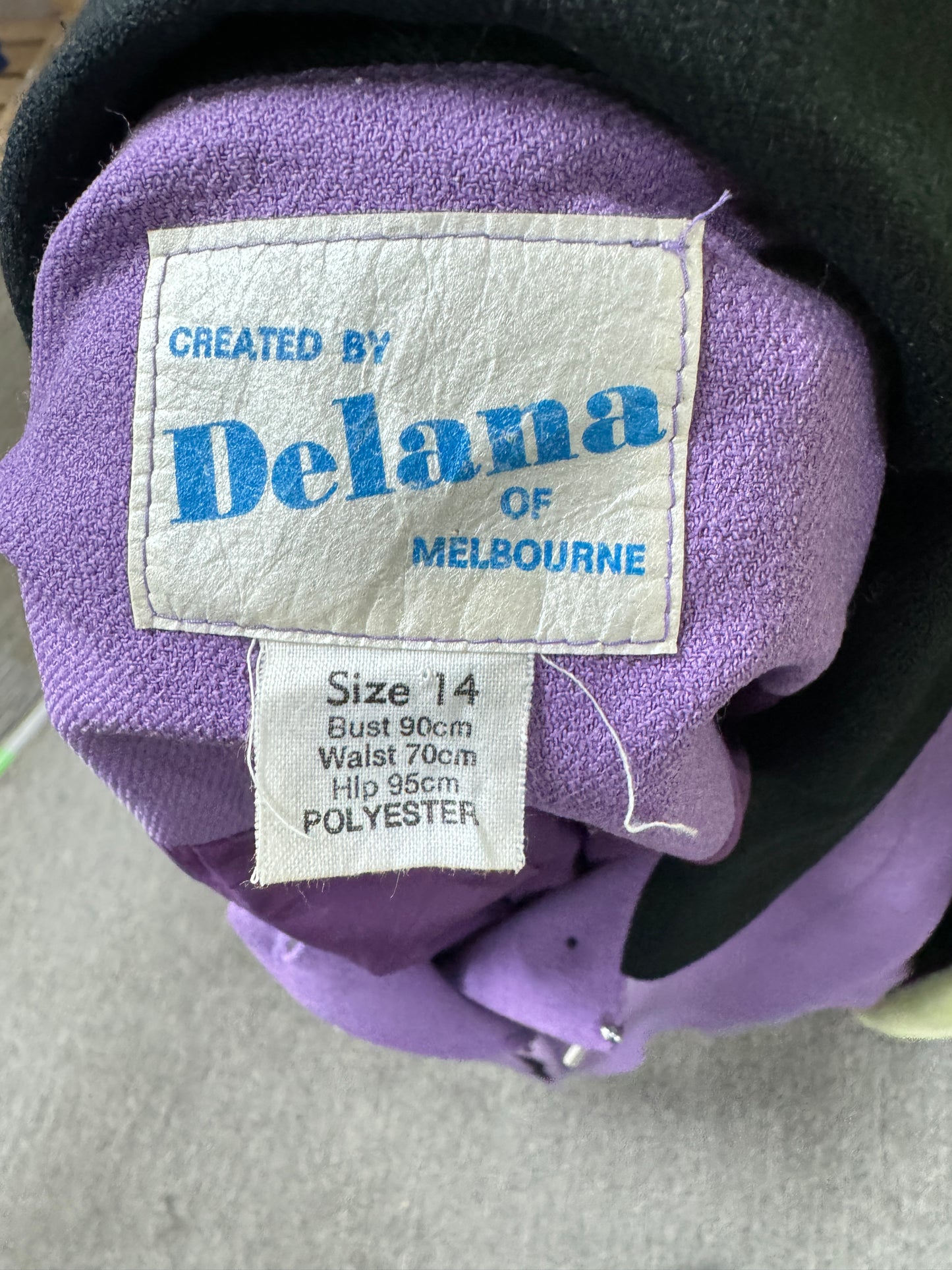 Purple 80's dress Delana Label