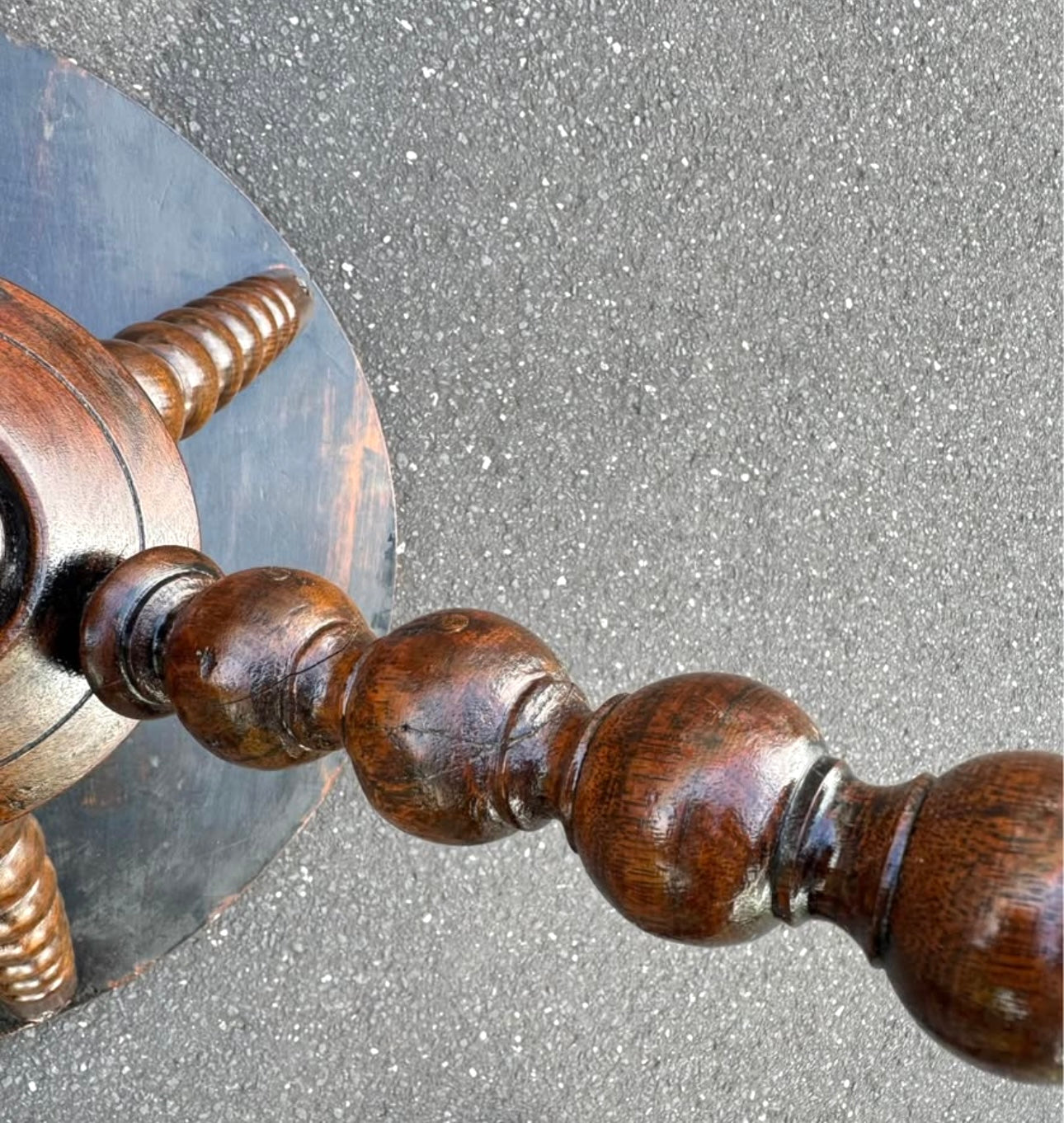 Vintage Wooden Gypsy table and bobbin legs