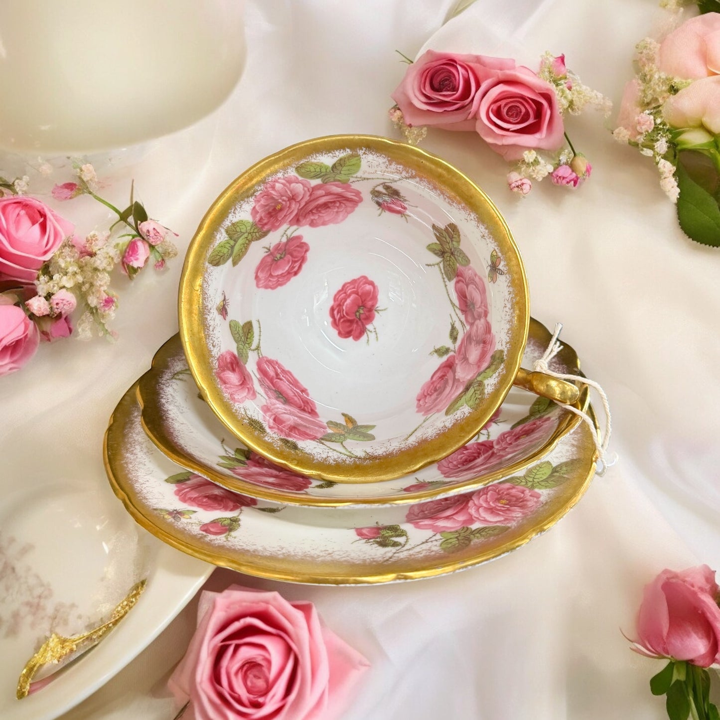 Foley Century Rose Pattern Trio
