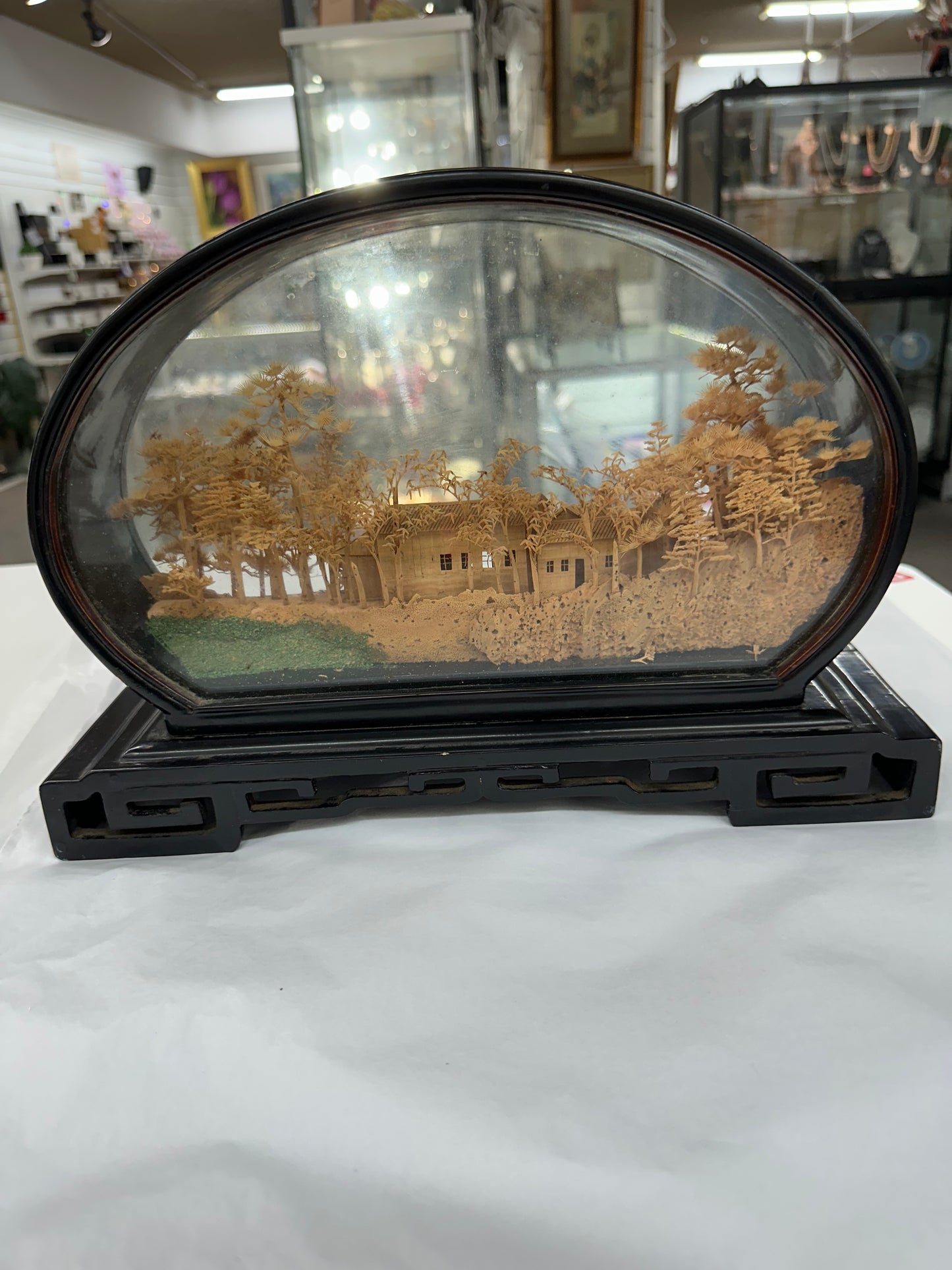 Chinese Cork Art, Diorama, Handcrafted