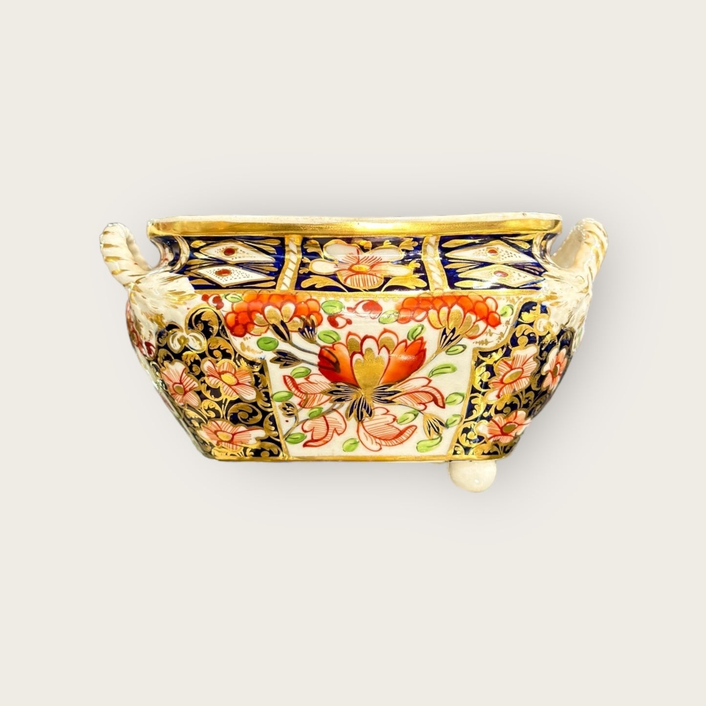 Nottingham Road Derby c1790-1825 Open Sugar Bowl, Stamped