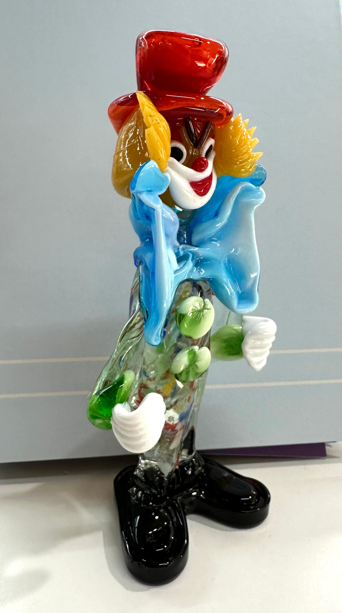 Murano Blue Collar Clown