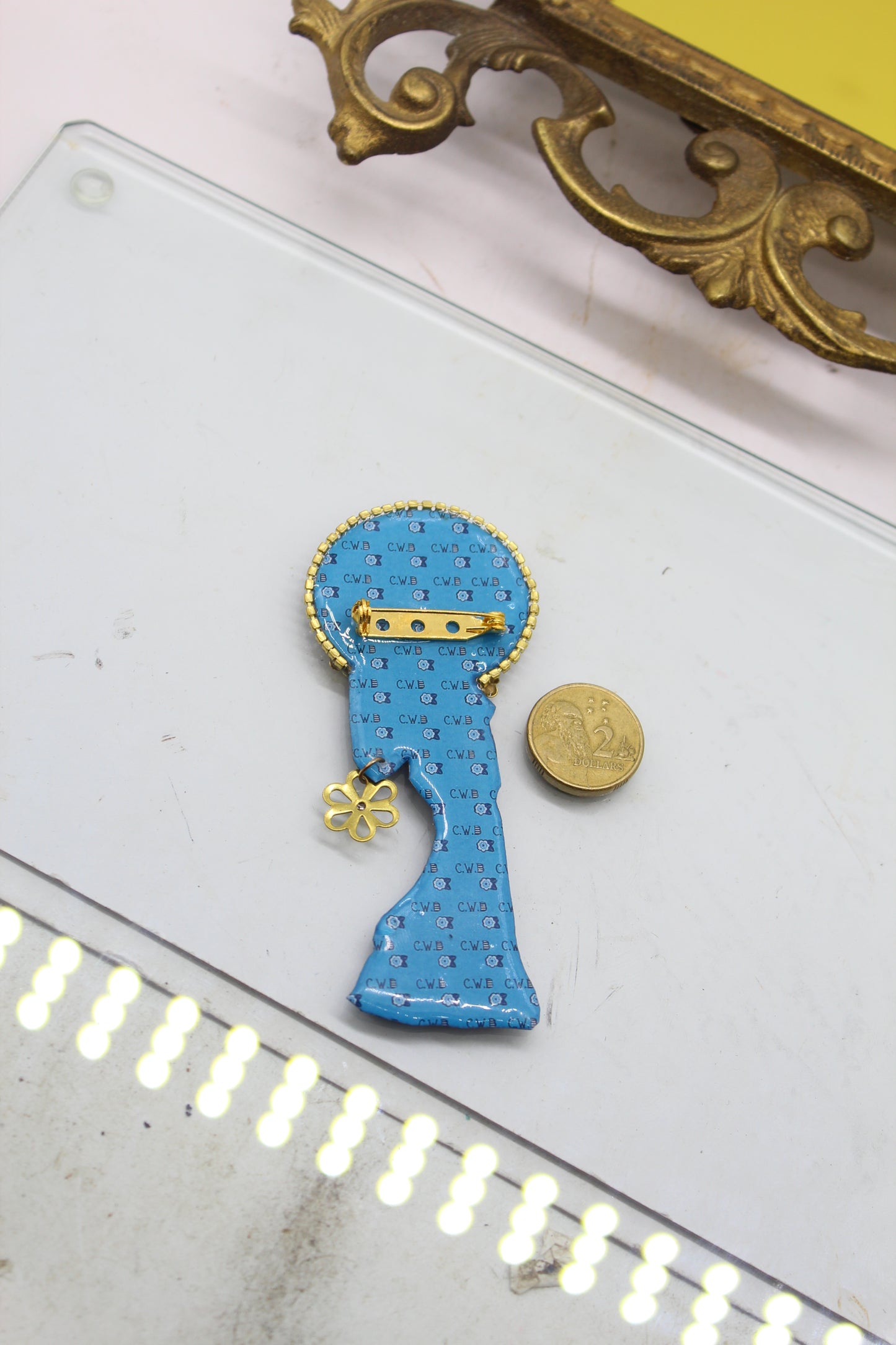Art Deco Brooch Handmade UK Lady