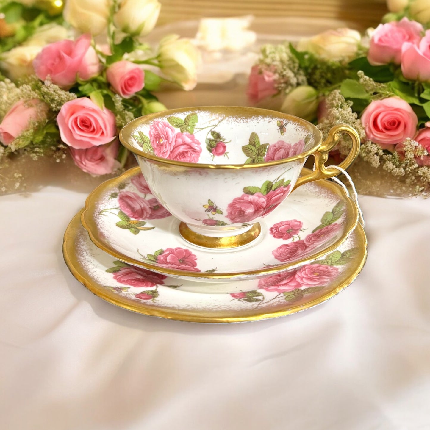 Foley Century Rose Pattern Trio