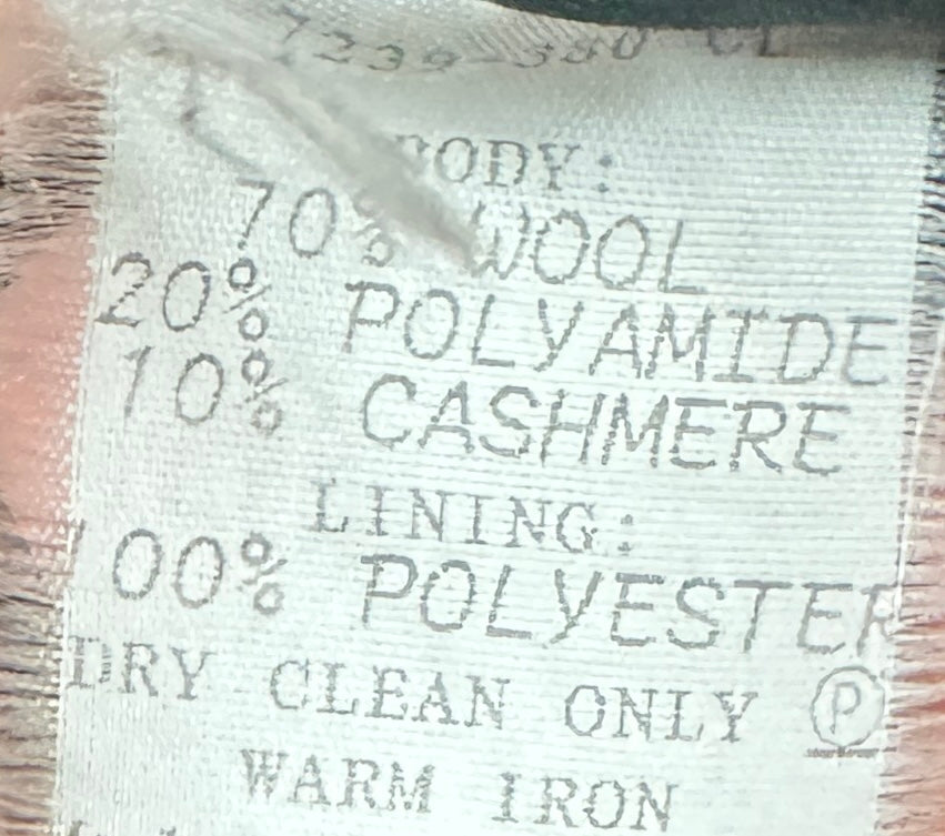 Perri Cutten Grey wool Cashmere Coat