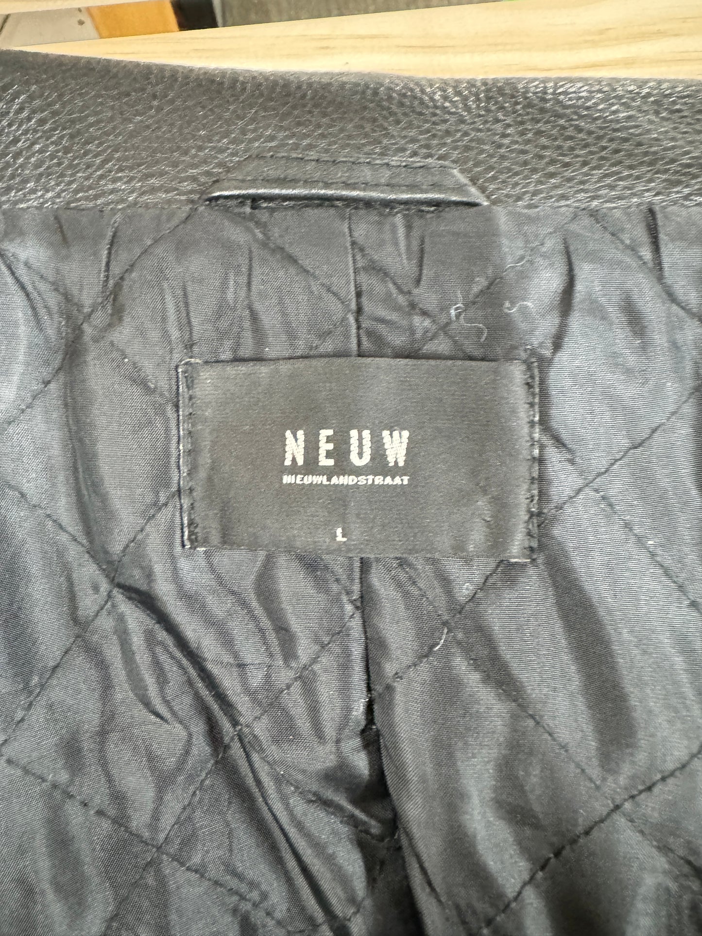 Neuw berlin mens leather jacket