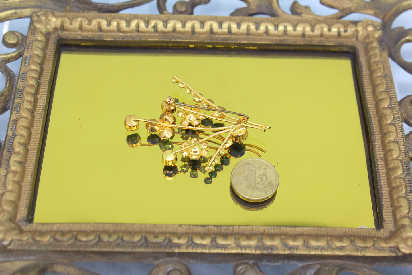 Blue Diamond Brooch