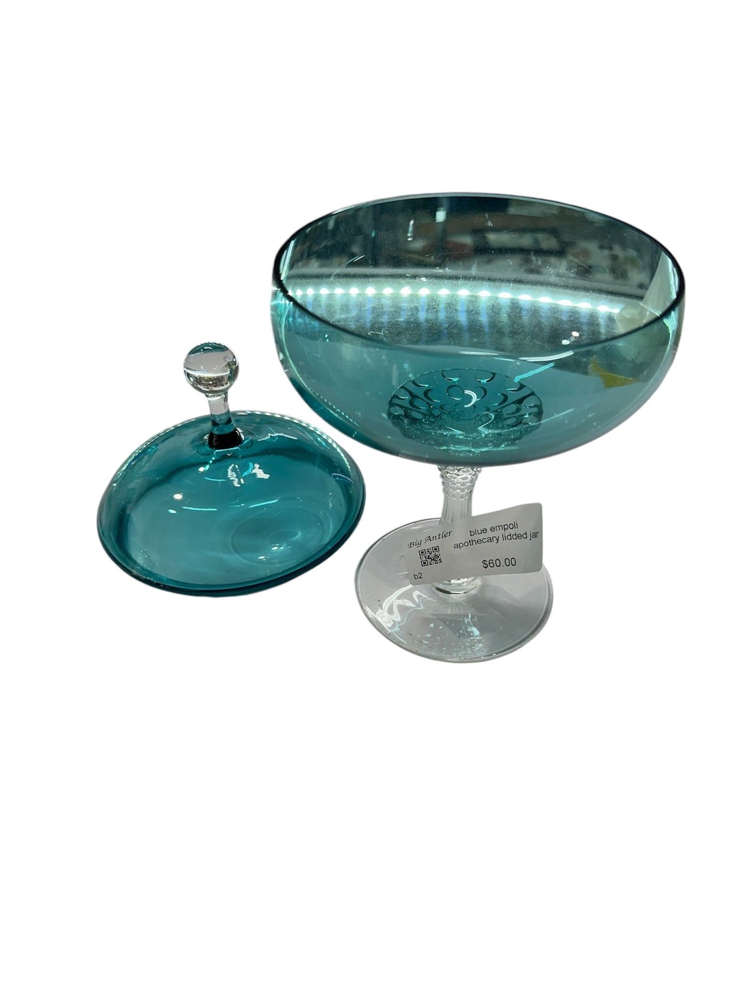 Blue Empoli Apothecary Lidded Jar