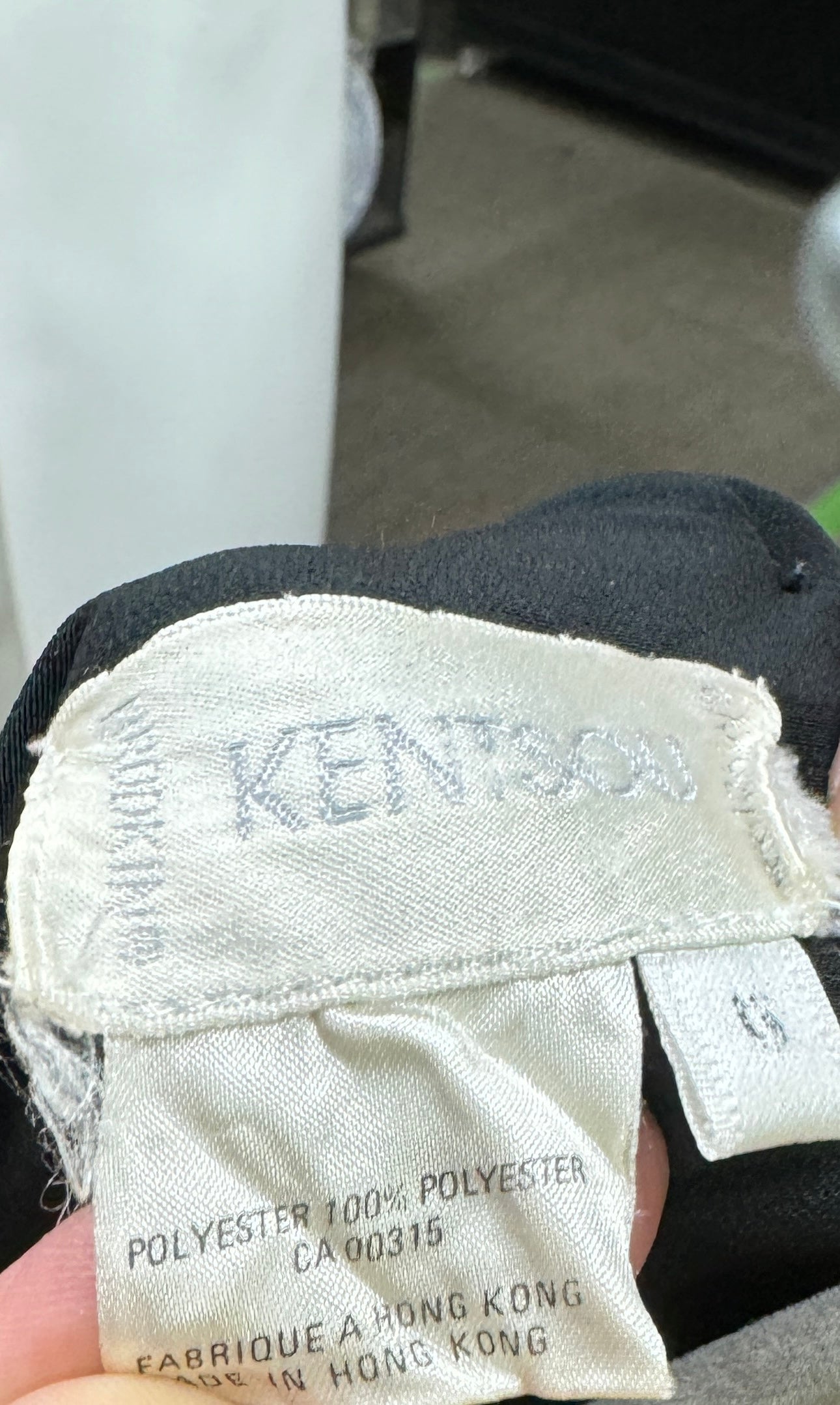 80s Kentsou black dress With Beading