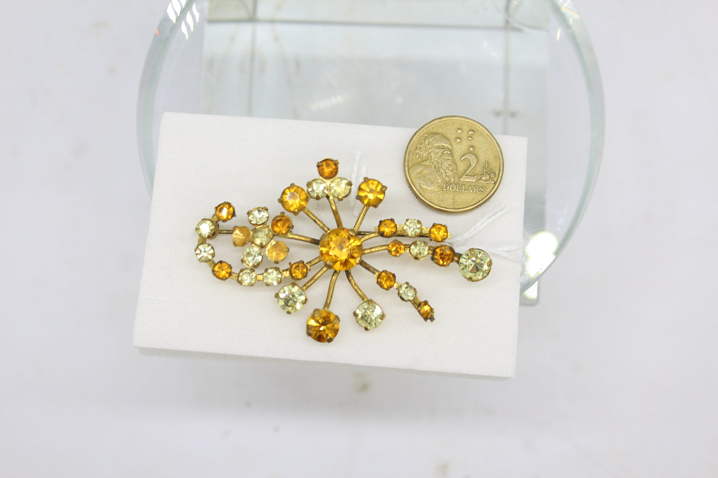 1960s Brooch Rhinestone