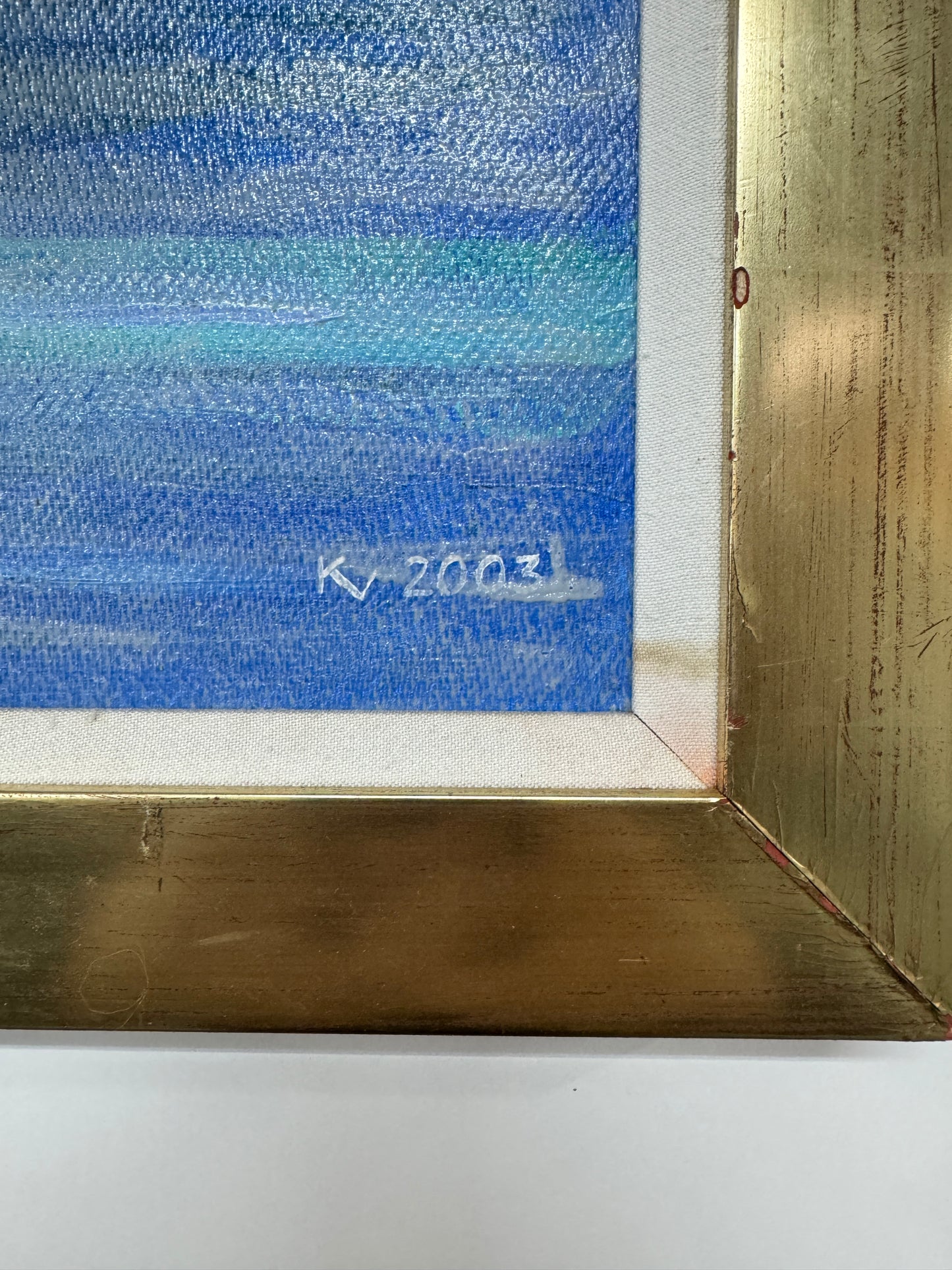 Signed Oil Painting Ship Scene