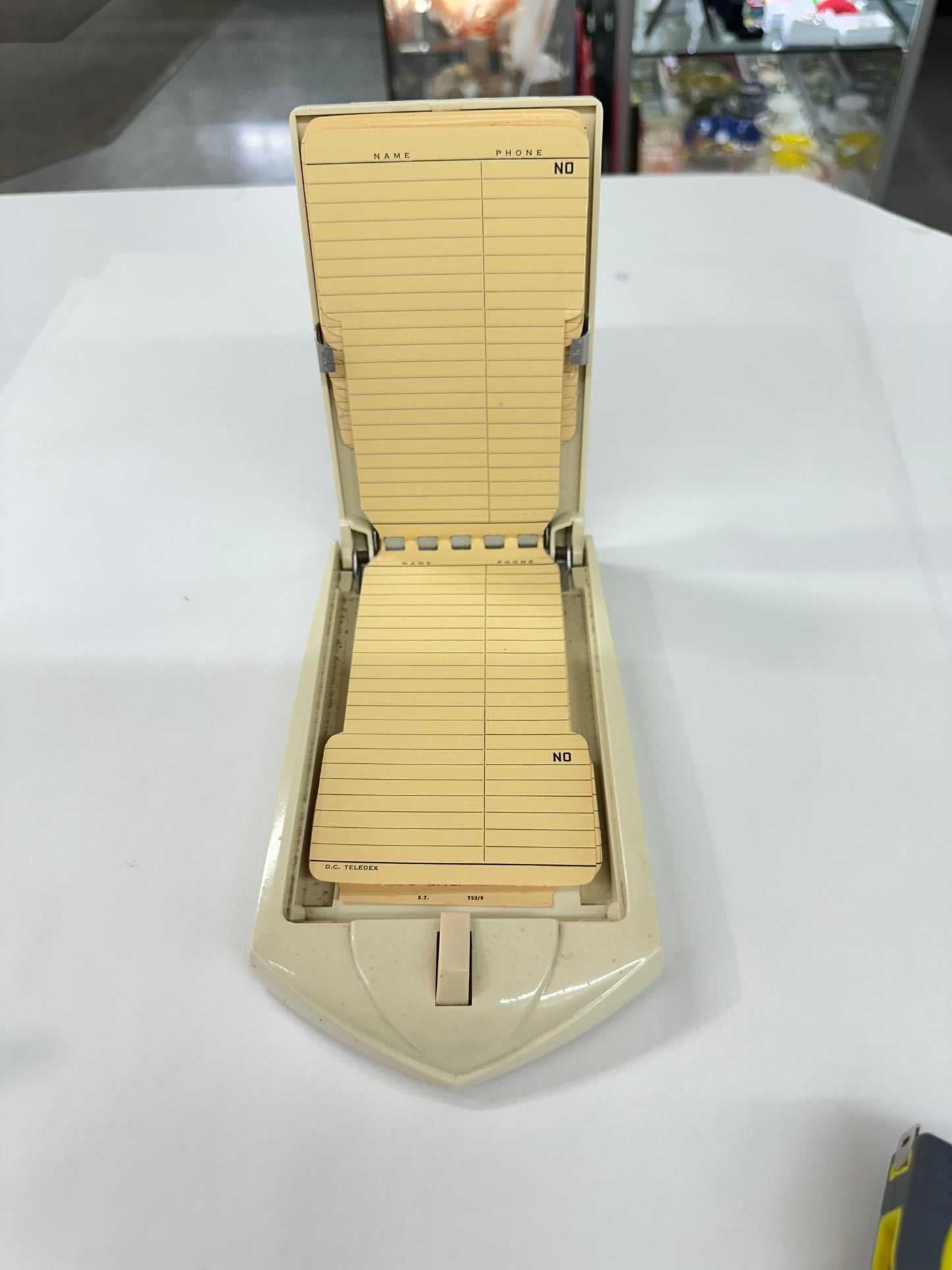 Vintage Cream Telephone Teledex - made In Australia
