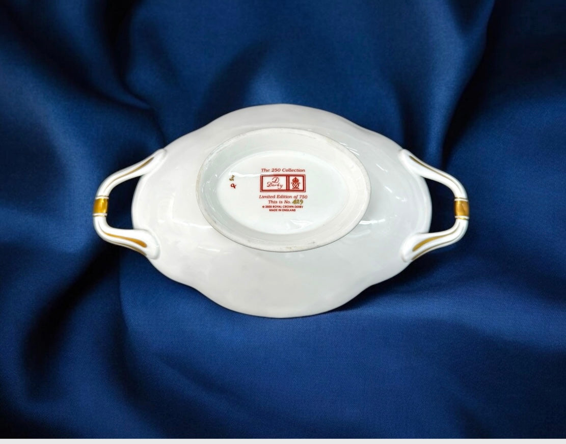 Royal Crown Derby 250th Anniversary Tray with Certificate