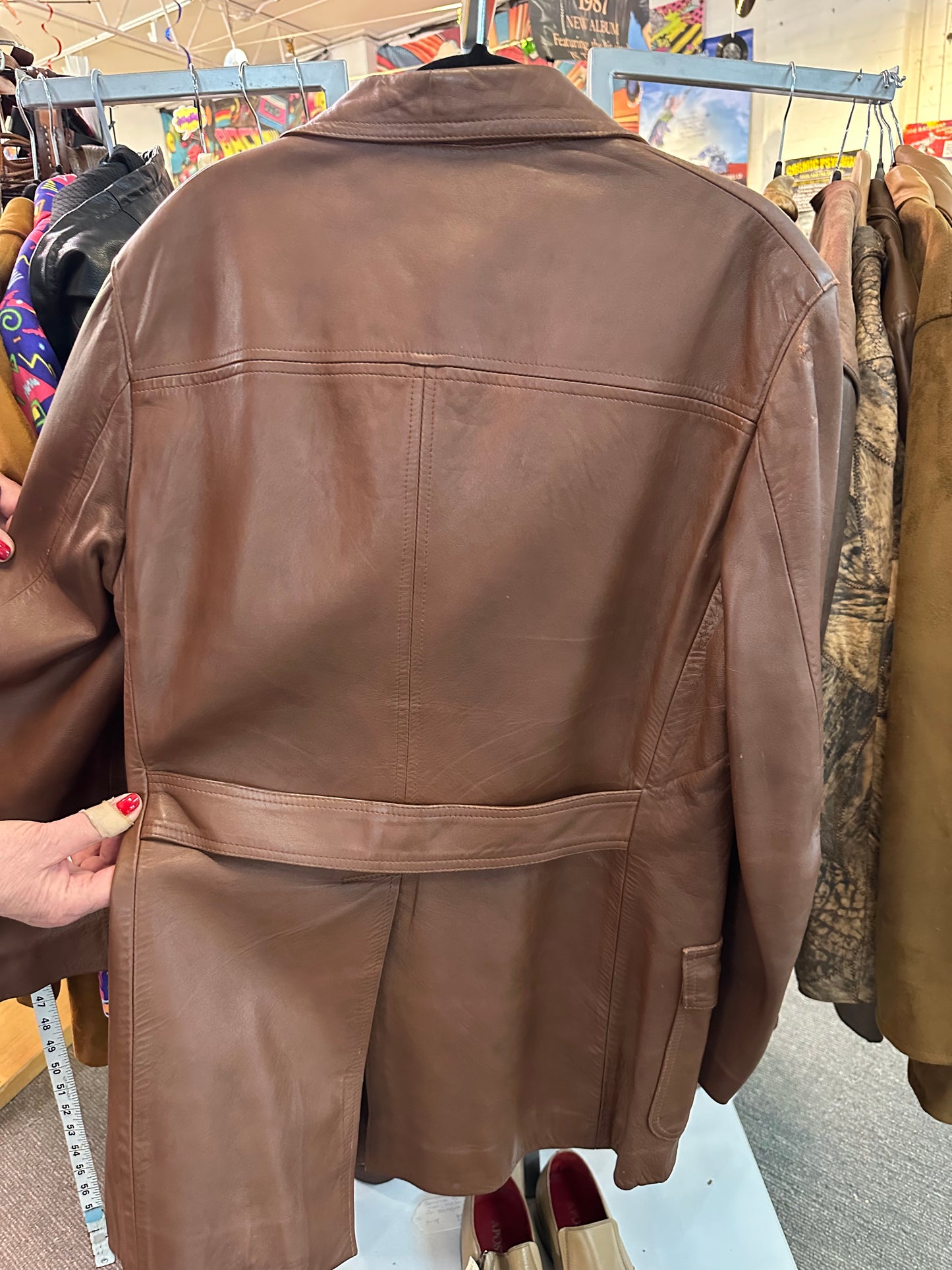 Vintage Fletcher Jones Leather Jacket – 1970s – Size 39 REG