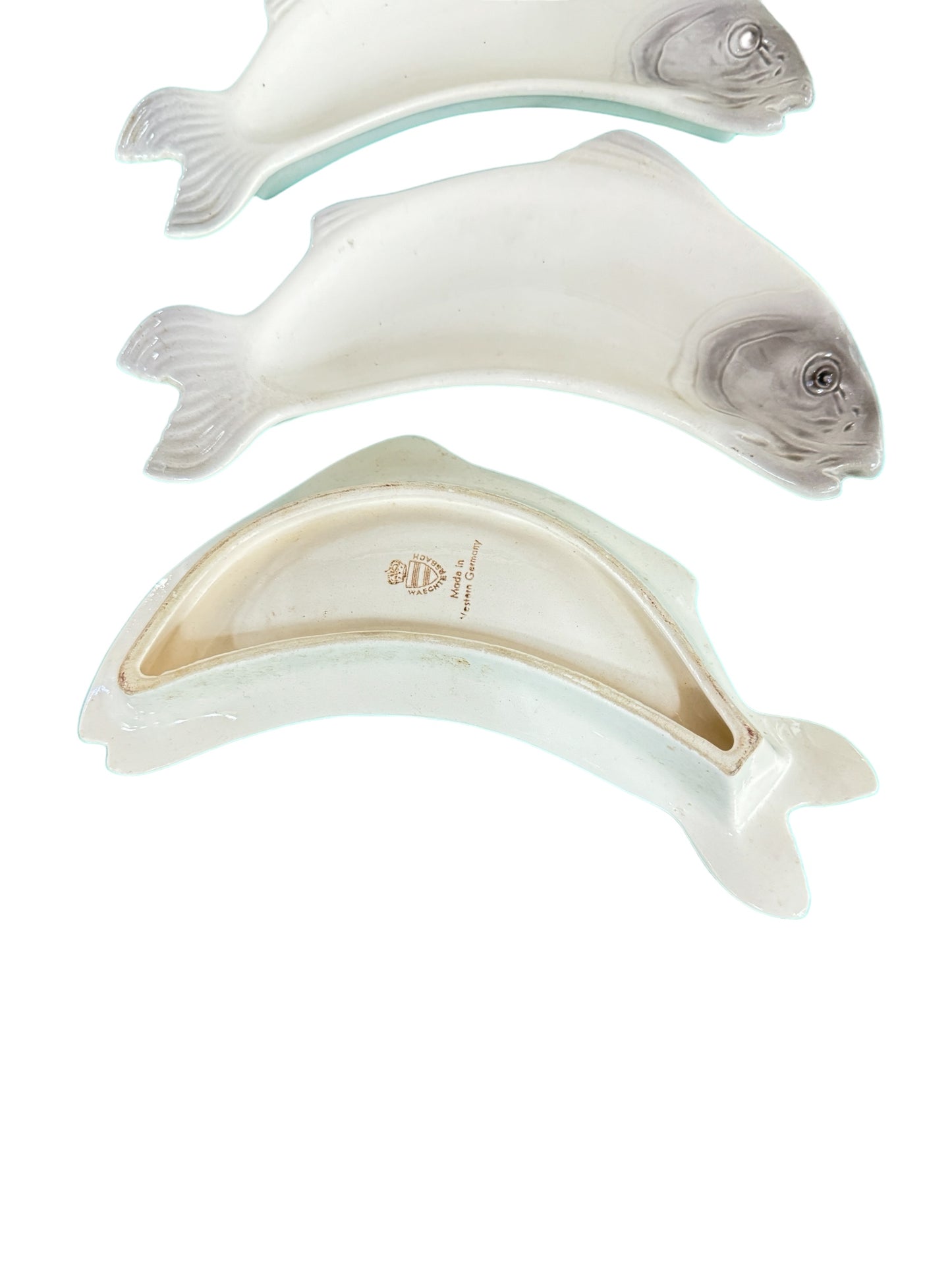 3x West German 80s Fish Plates