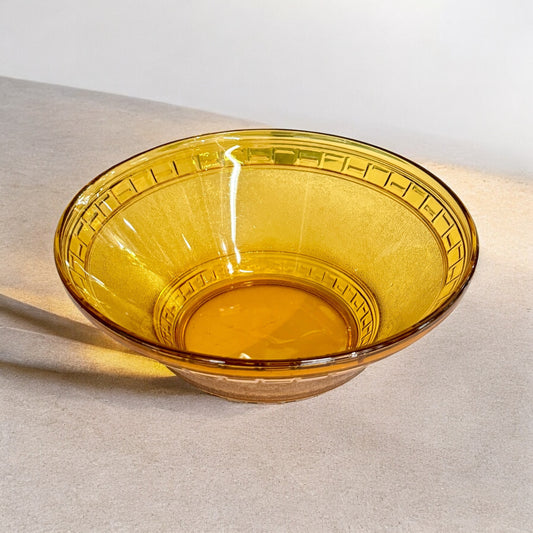 Large Amber Bowl