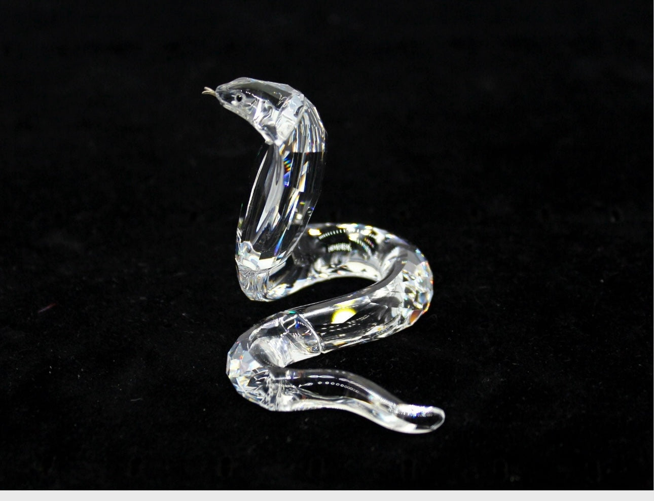 Retired 2004 Swarovski Cobra Figurine,W/t Original Box