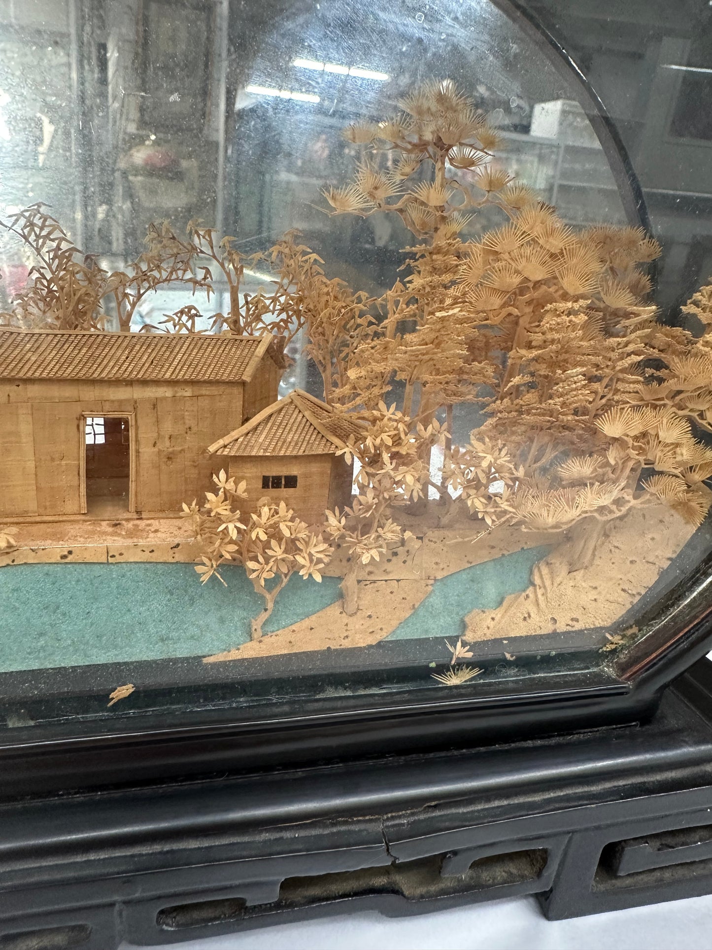 Chinese Cork Art, Diorama, Handcrafted