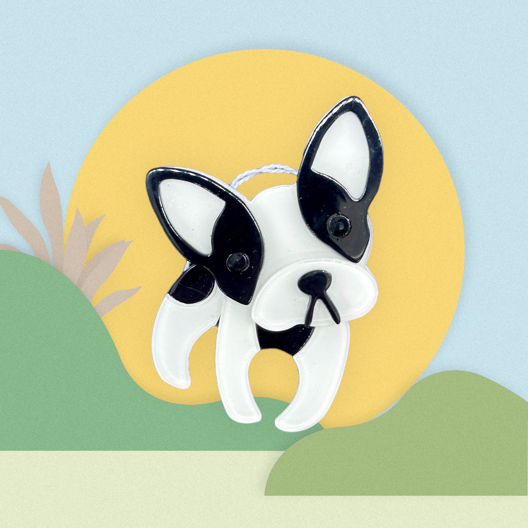 Acrylic Dog Brooch
