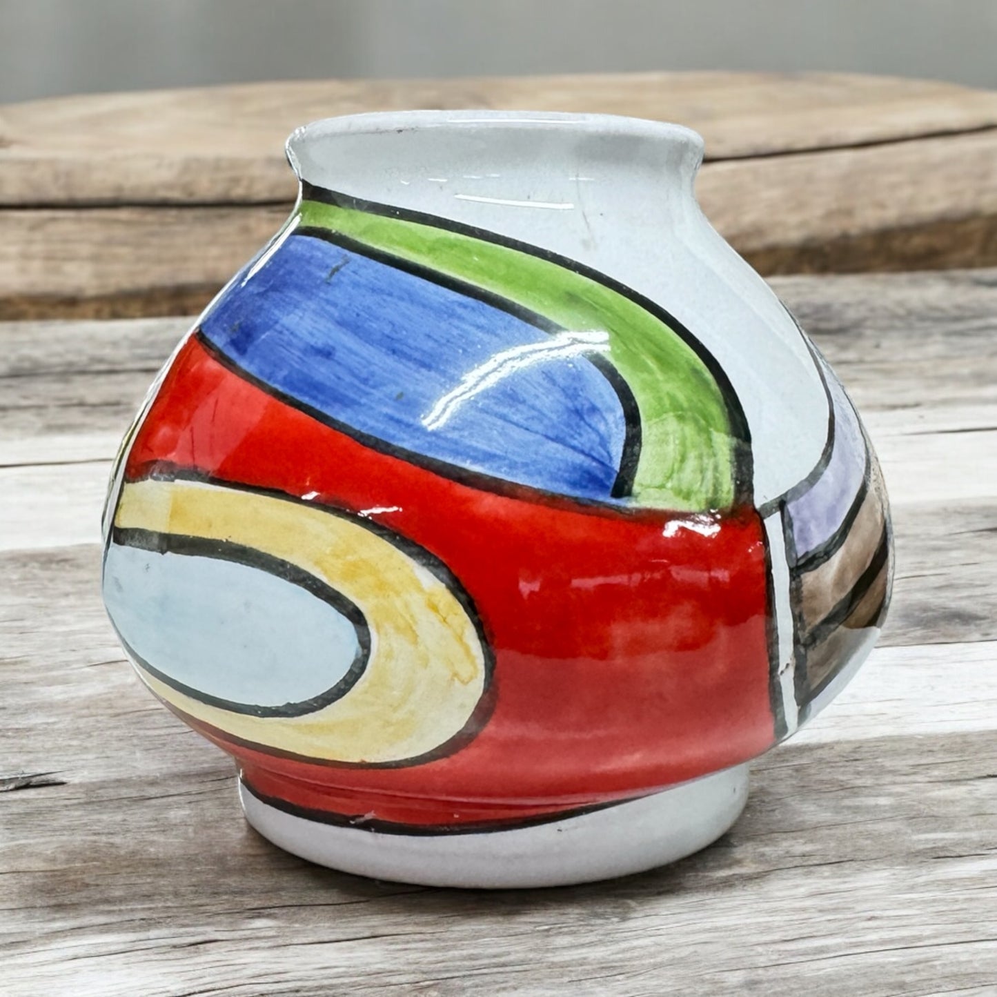 Italian Ceramic Vase Hand Painted