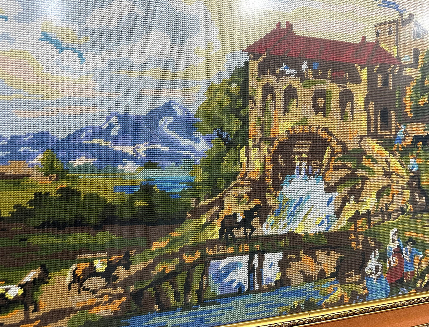 120cmL*60cm French Countryside Needlepoint