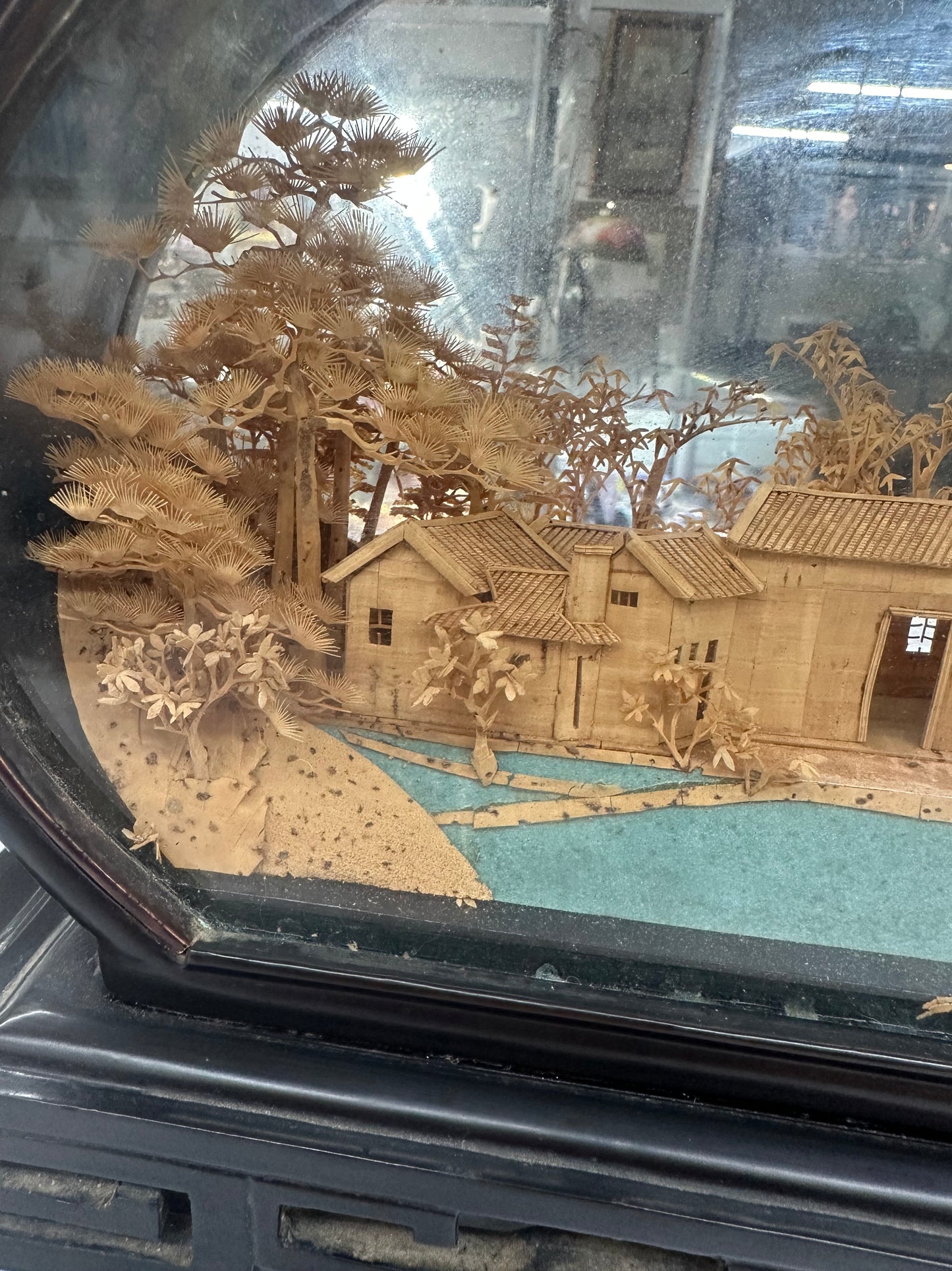 Chinese Cork Art, Diorama, Handcrafted