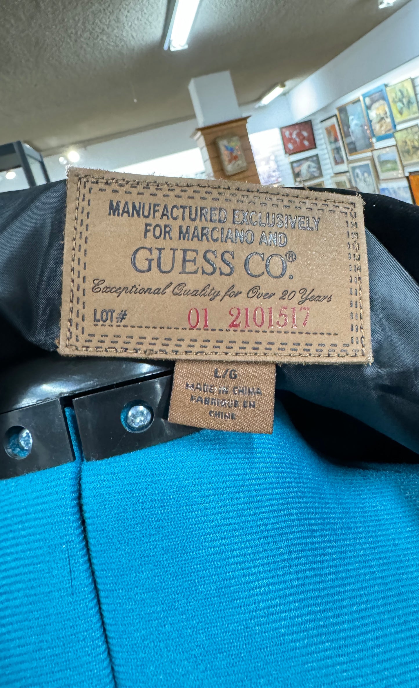 Men Black GUESS Jacket Large