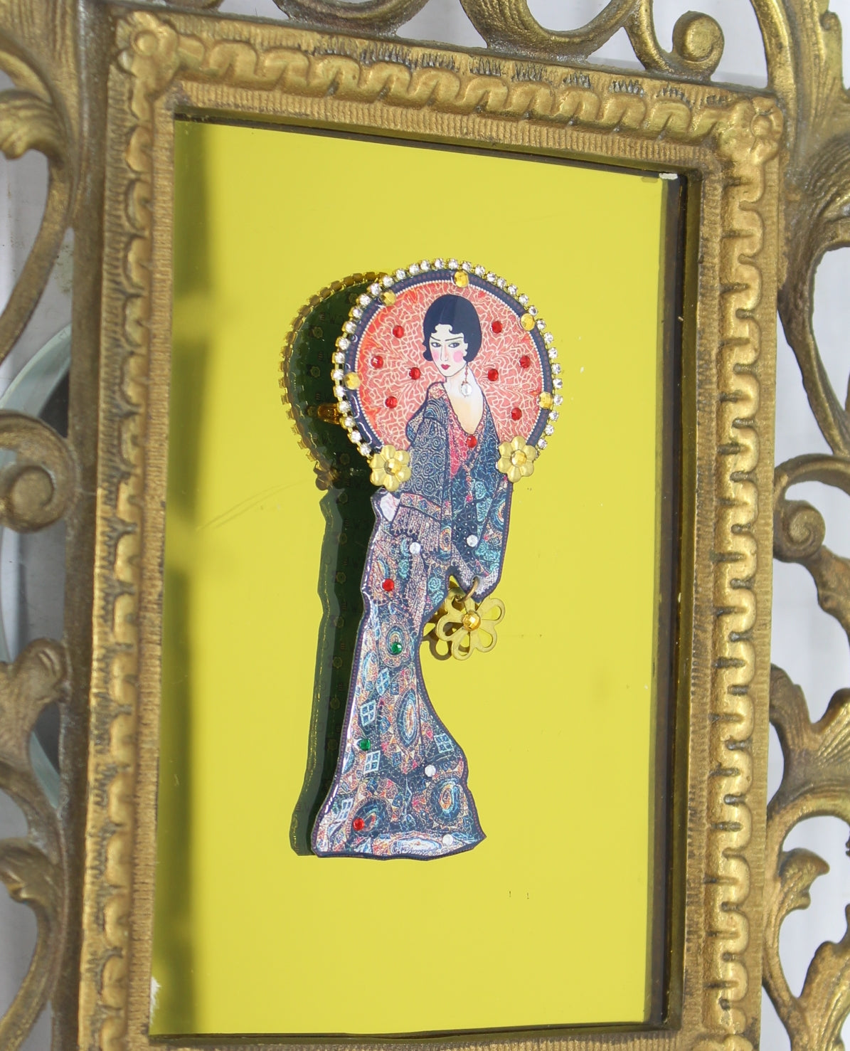 Art Deco Brooch Handmade UK Lady