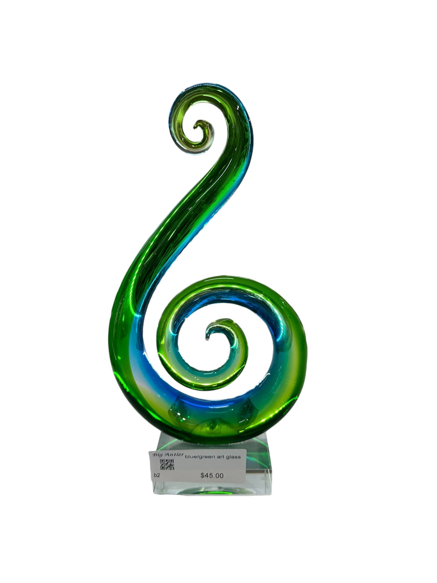 Blue/ Green Art Glass