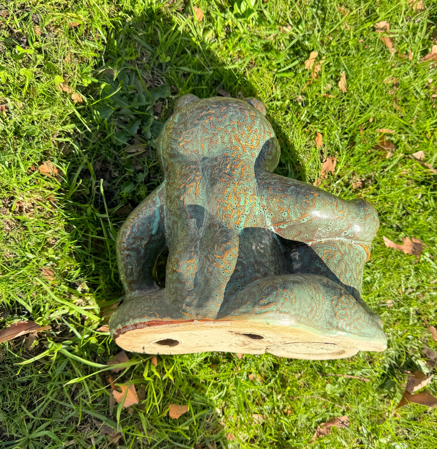 Outdoor Frog Planter
