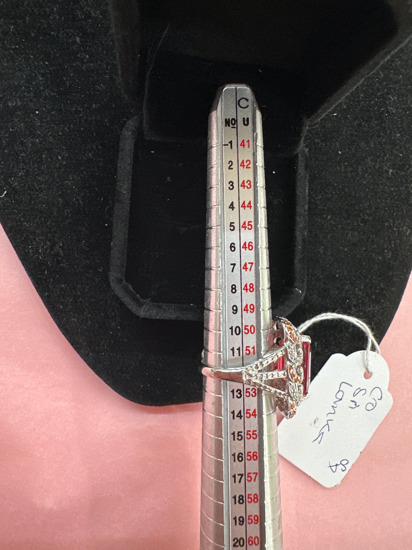 925 Silver, Pink Spinel and pink Tourmaline