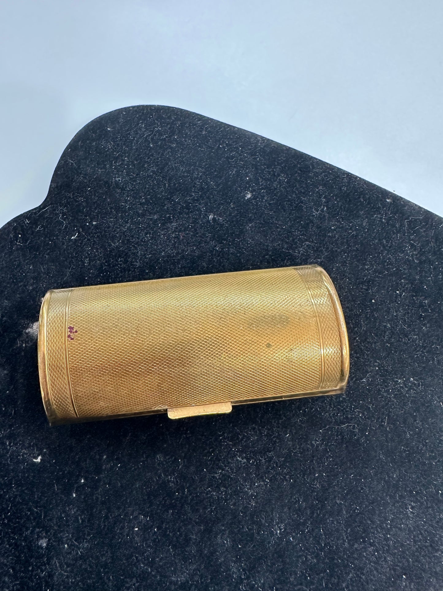 Rare Find! Cigarette/Lipstick Holder with Mother of Pearl inlay lid, Made in England,