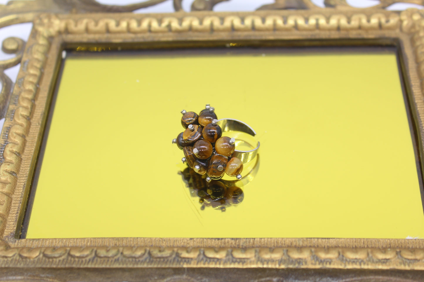 Tiger Eye Grape Ring