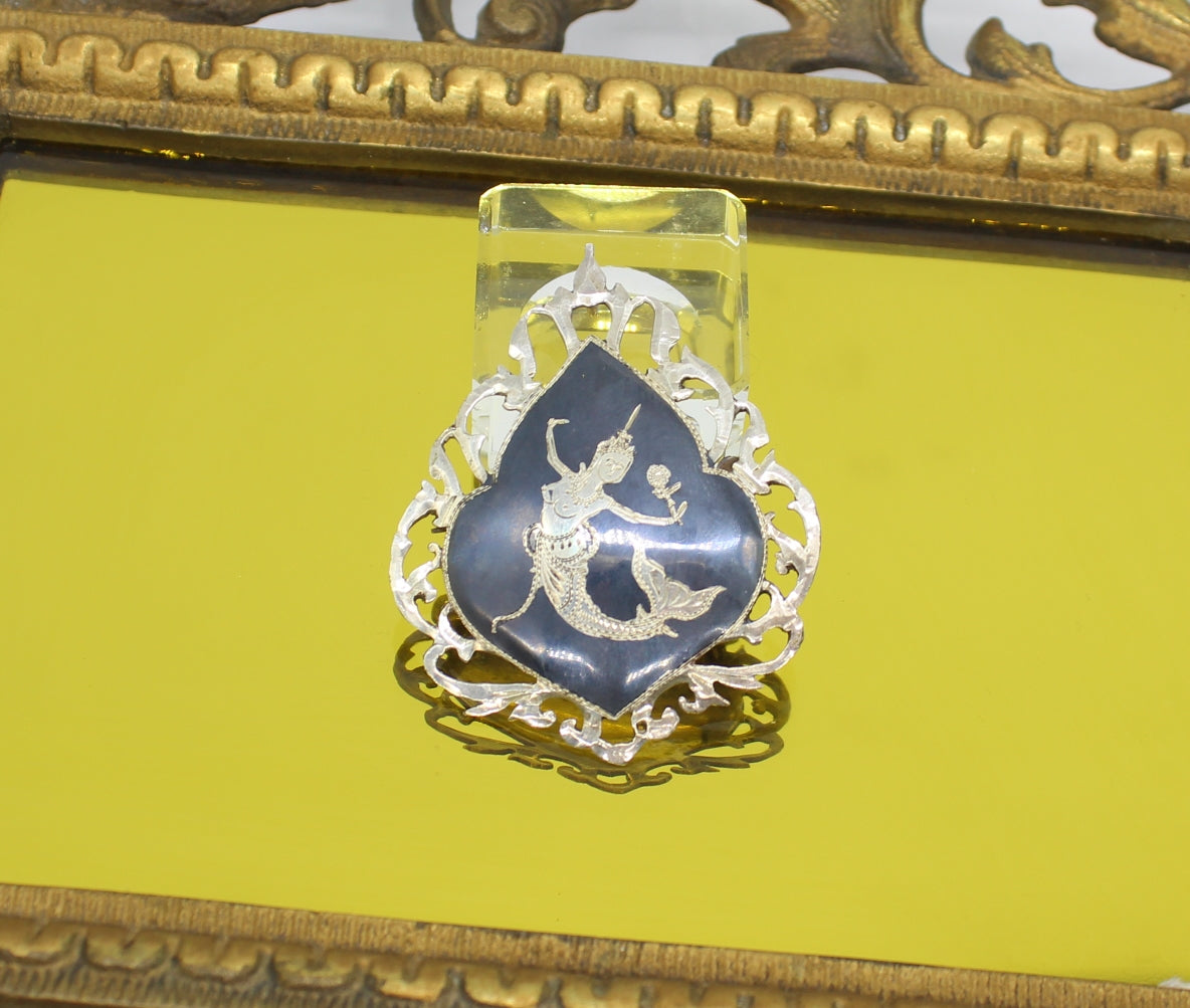 Sterling Silver Thai Brooch