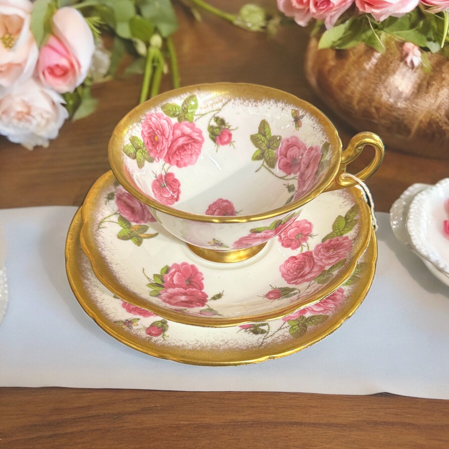 Foley Century Rose Pattern Trio