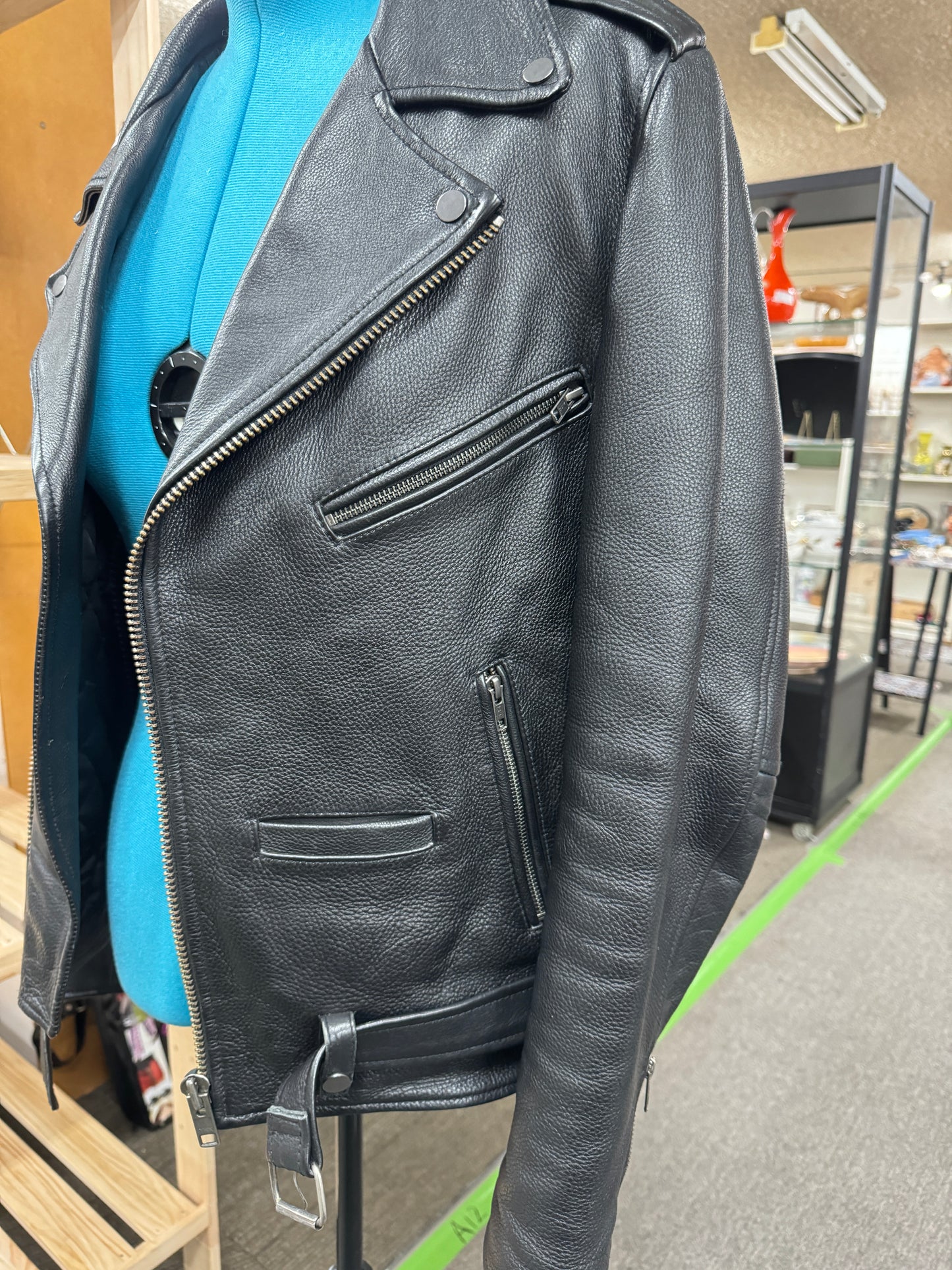 Neuw berlin mens leather jacket