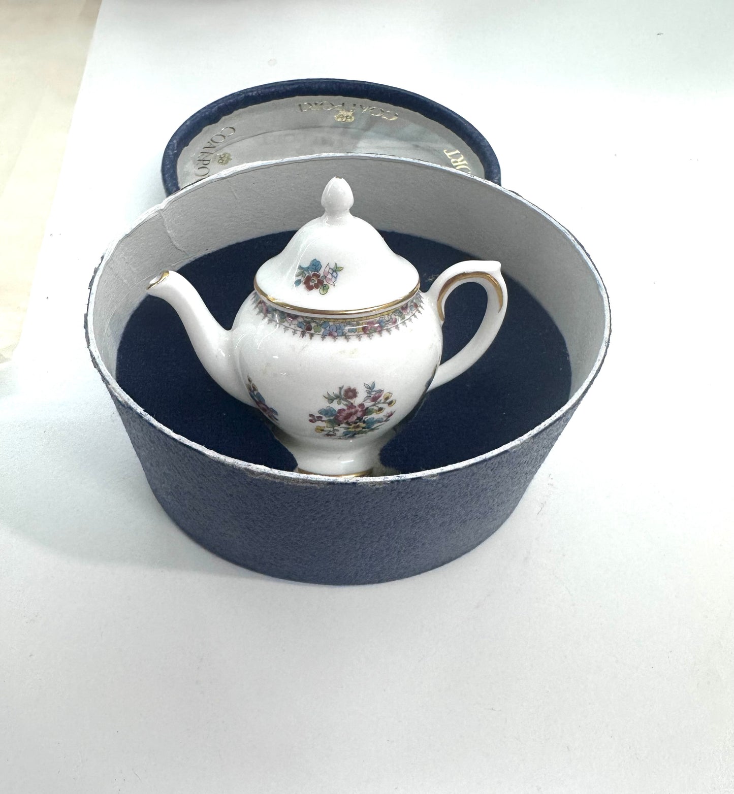 Coalport Ming Rose Mini Teapot with original box