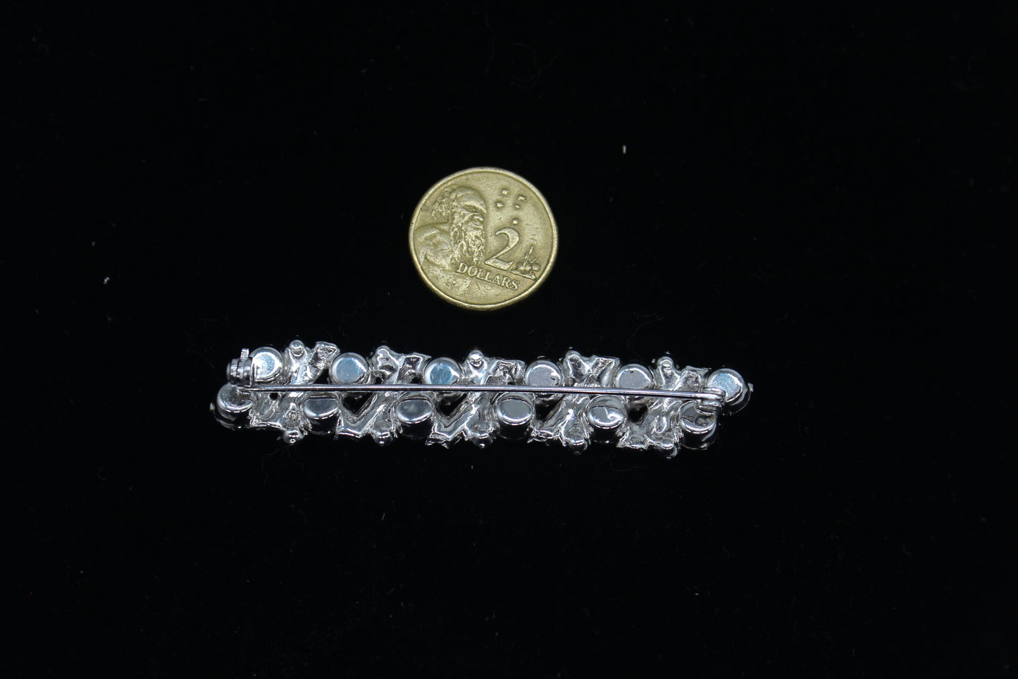 1970s USA Rhinestone Brooch/ Pin