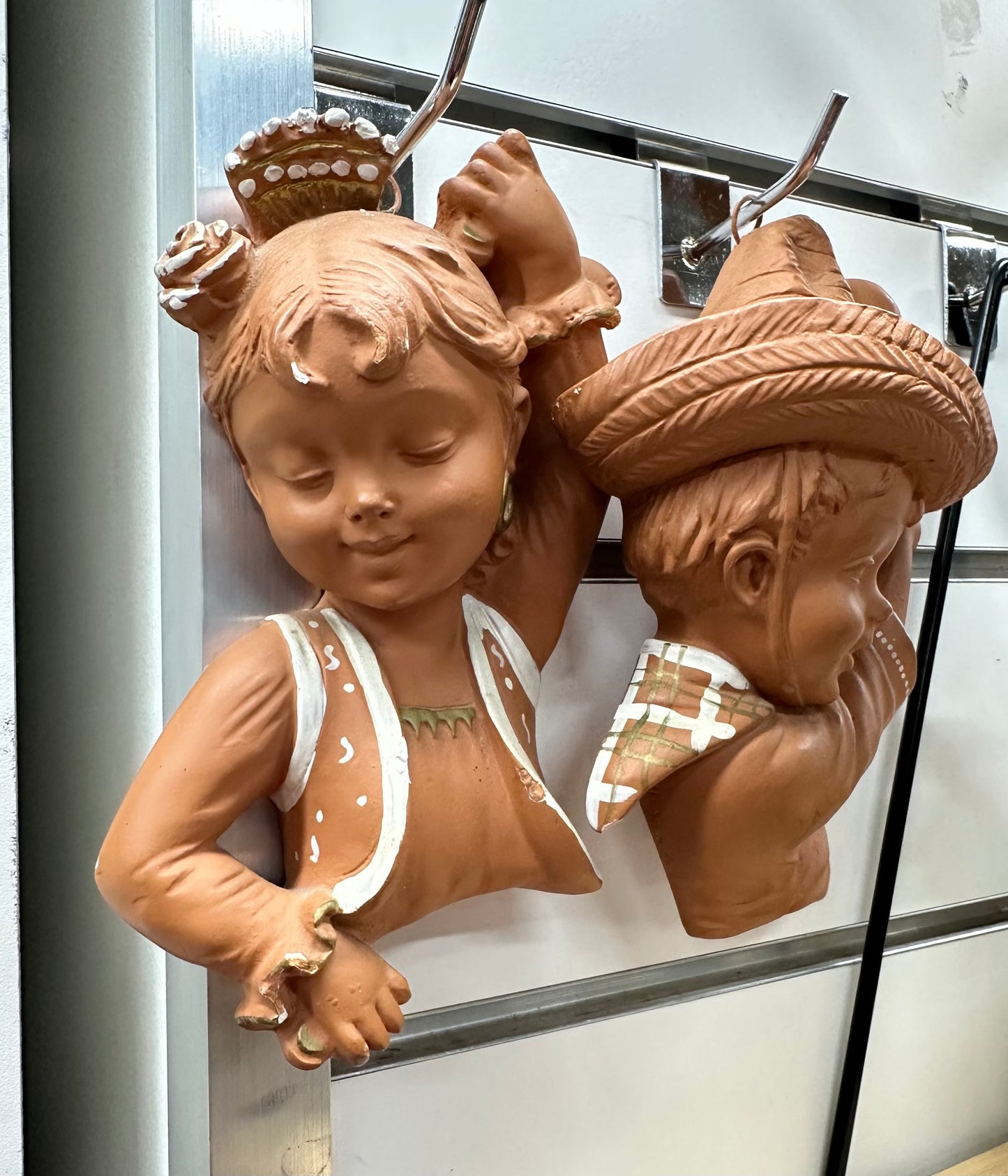 Pair Terracotta Wall Plaque